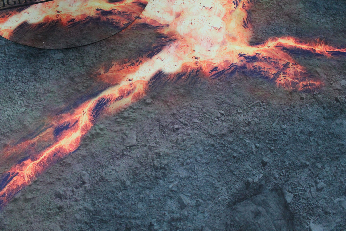 Gray Matter Gaming Gaming Mat Infernal Steppes - Neoprene Battle Mat with Bag