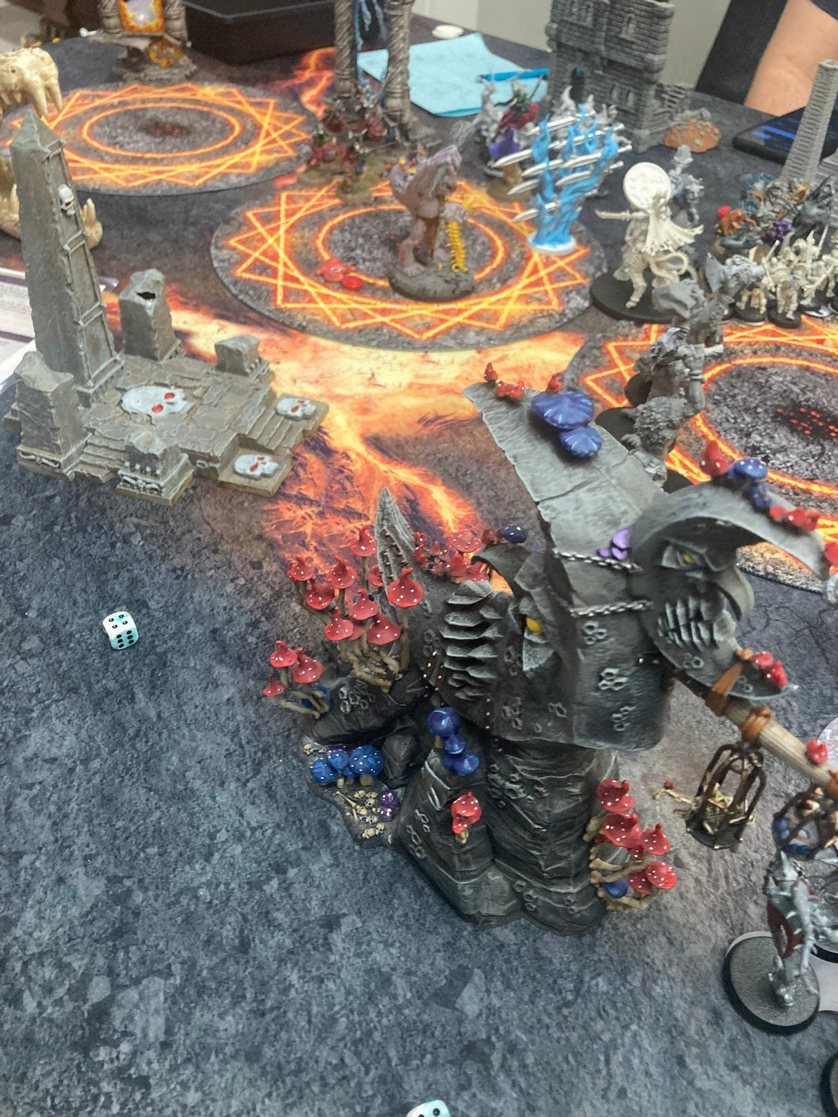 Gray Matter Gaming Gaming Mat Infernal Steppes - Neoprene Battle Mat with Bag