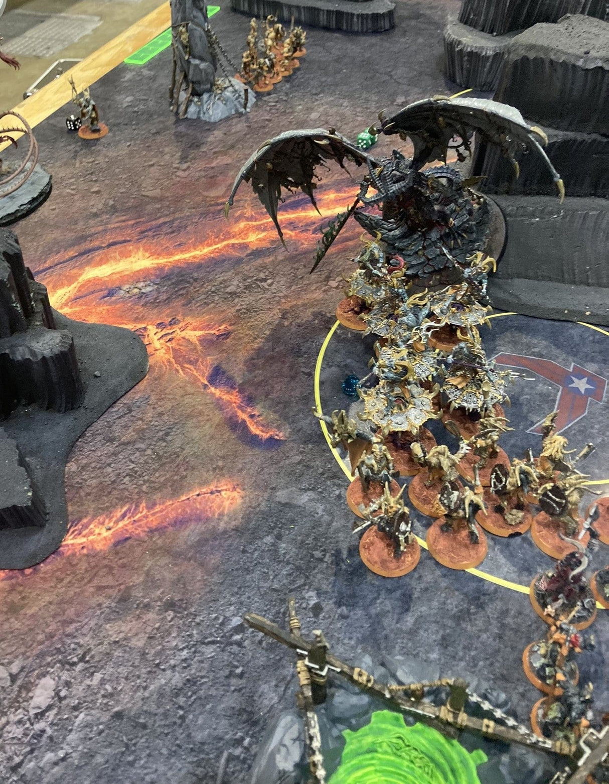 Gray Matter Gaming Gaming Mat Infernal Steppes - Neoprene Battle Mat with Bag