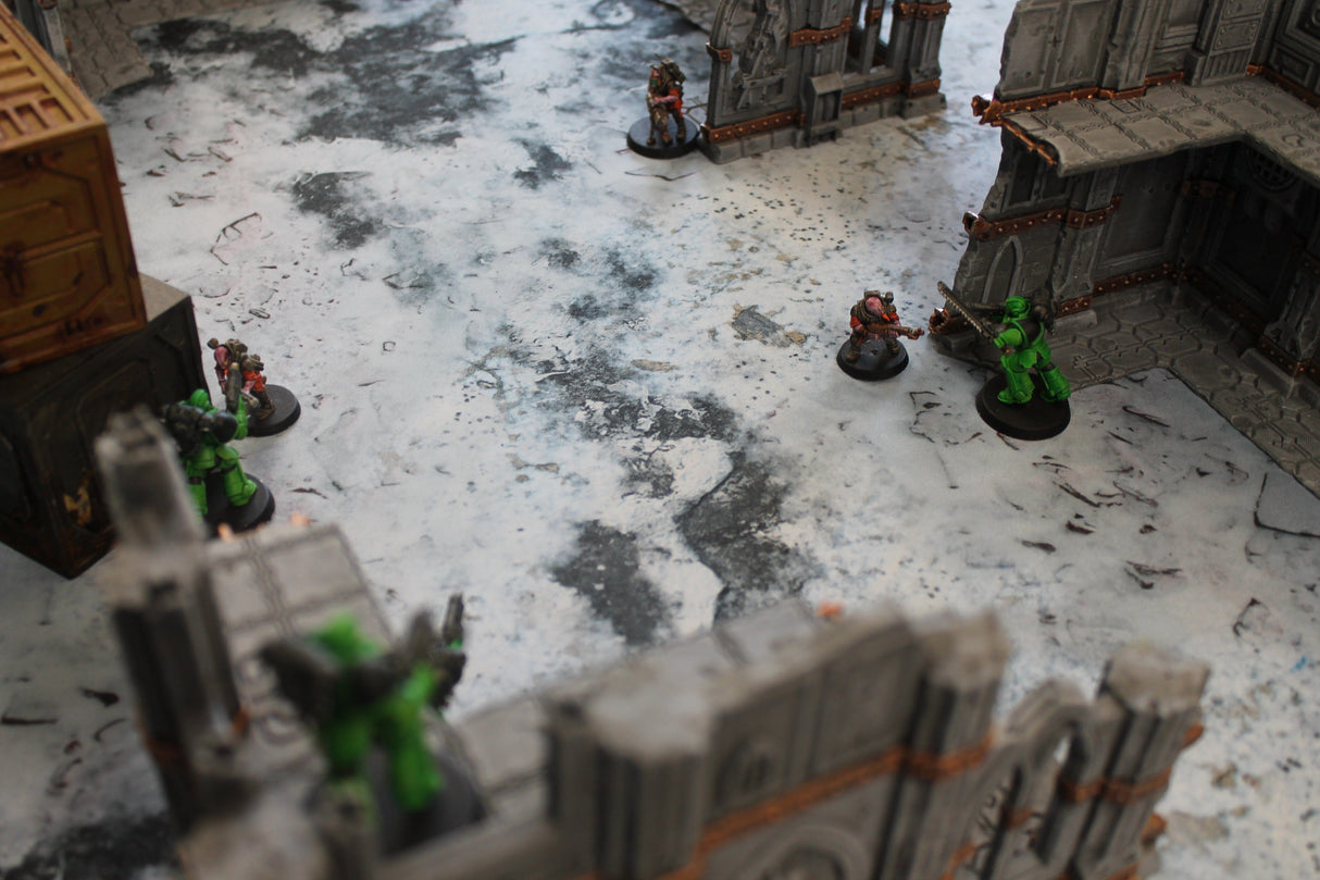 Gray Matter Gaming Gaming Mat Snowy Tundra - Neoprene Battle Mat with Bag