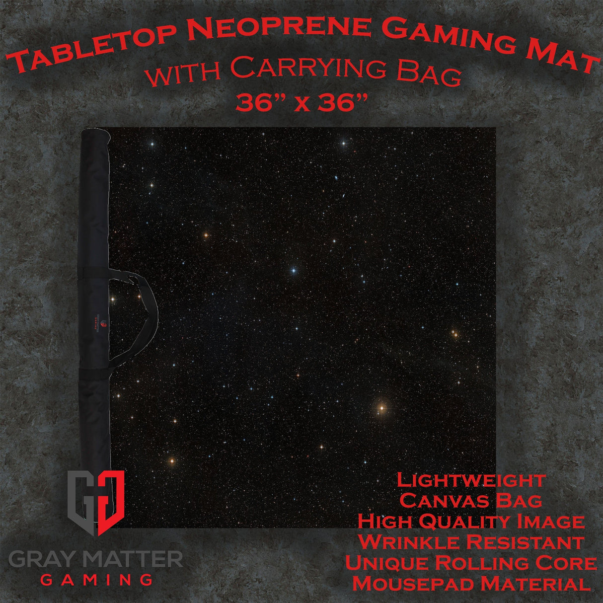 Gray Matter Gaming Gaming Mat Starfield - Neoprene Battle Mat with Bag
