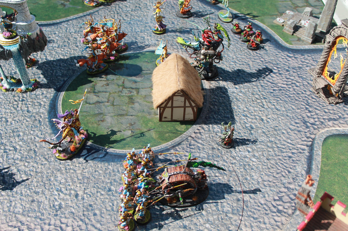 Gray Matter Gaming Gaming Mat Town Center - Neoprene Battle Mat with Bag