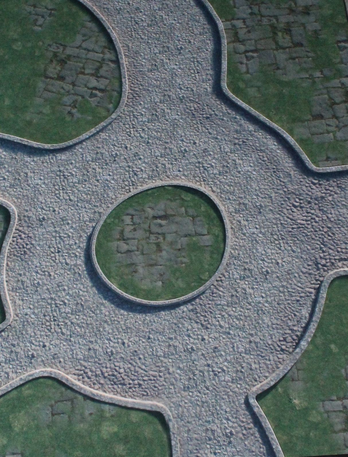 Gray Matter Gaming Gaming Mat Town Center - Neoprene Battle Mat with Bag