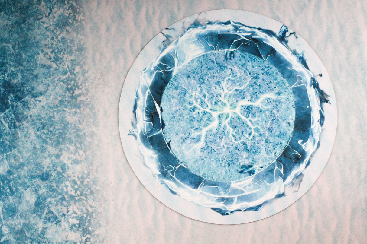 Gray Matter Gaming Objective Marker Double Sided 7.57" Neoprene Objective Markers - Fire and Ice