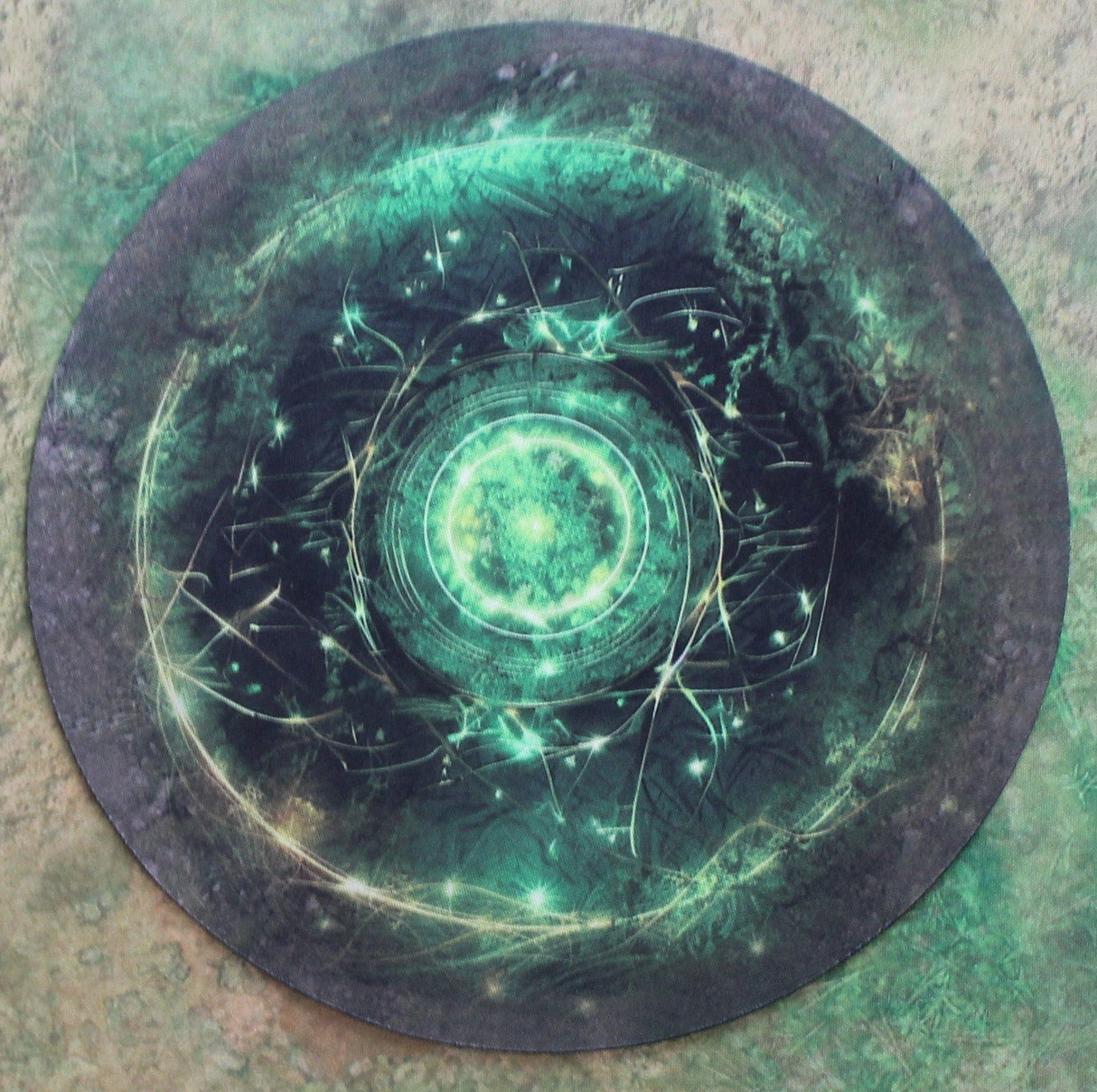 Gray Matter Gaming Objective Marker Double Sided 7.57" Neoprene Objective Markers - Green and Purple Energy