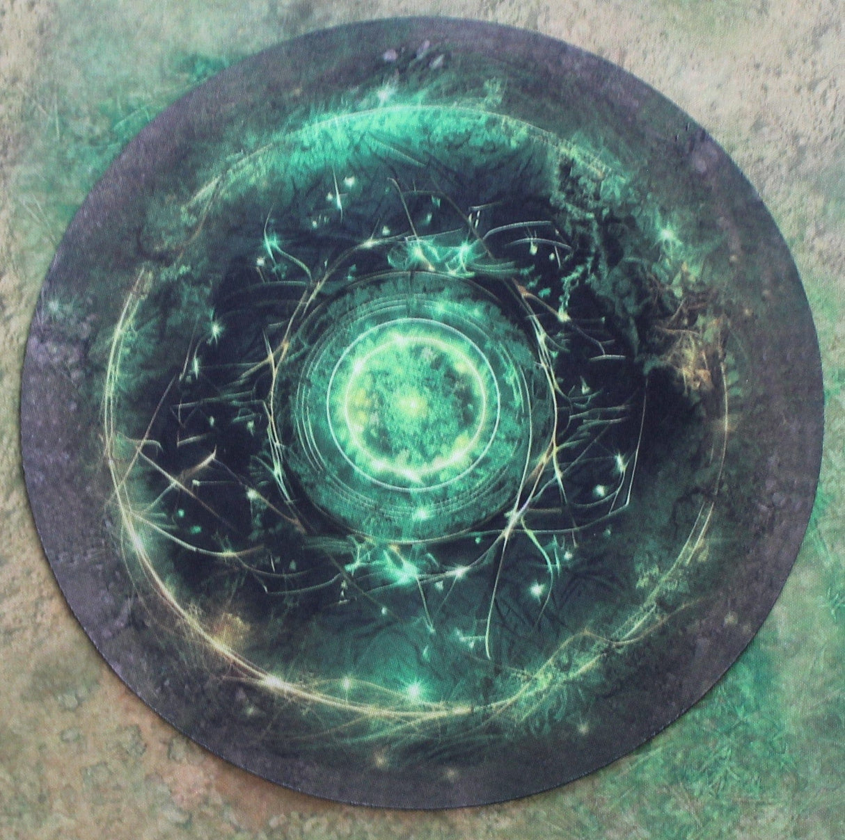 Gray Matter Gaming Objective Marker Double Sided 7.57" Neoprene Objective Markers - Green and Purple Energy