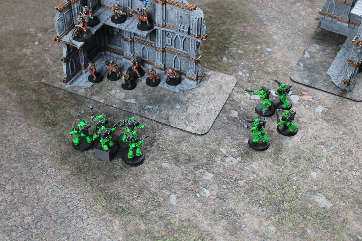 Gray Matter Gaming Terrain Markers Double Sided Neoprene Terrain Table Set - 10th Edition Compatible
