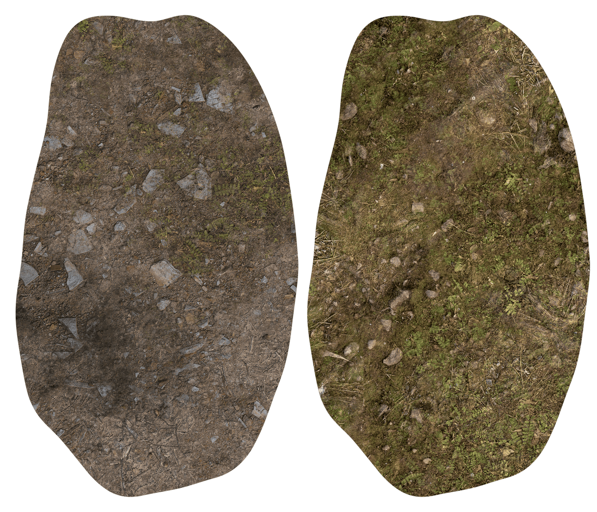 Gray Matter Gaming Terrain Markers Double Sided Neoprene Terrain Table Set