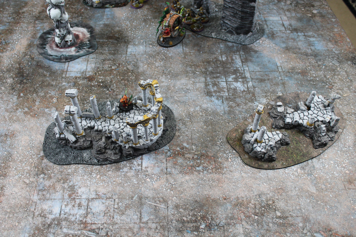 Gray Matter Gaming Terrain Markers Double Sided Neoprene Terrain Table Set