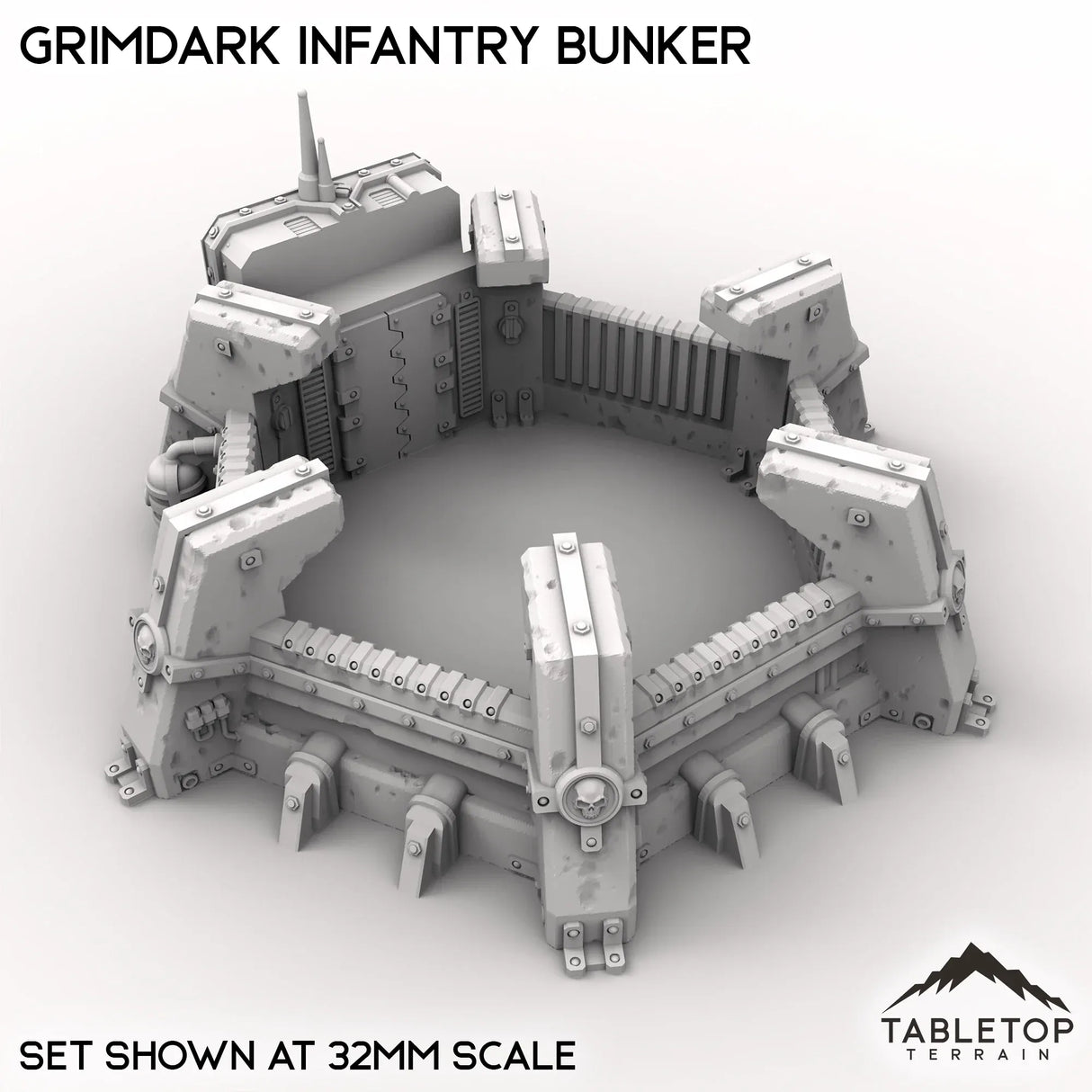 Tabletop Terrain Building Grimdark Infantry Bunker