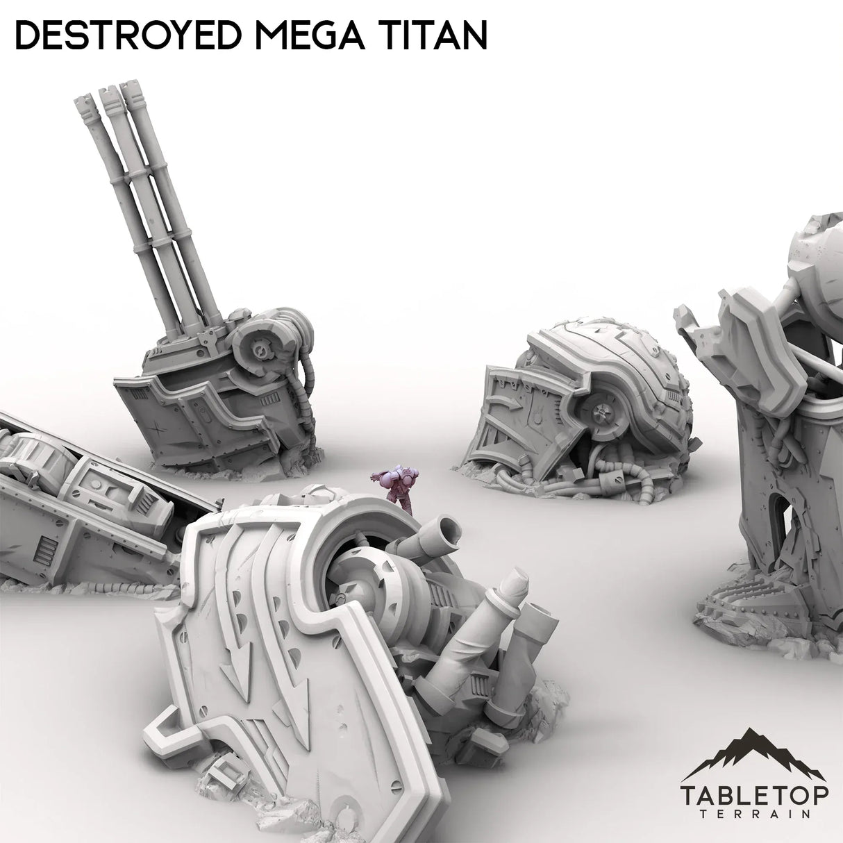Tabletop Terrain Ruins Destroyed Mega Titan