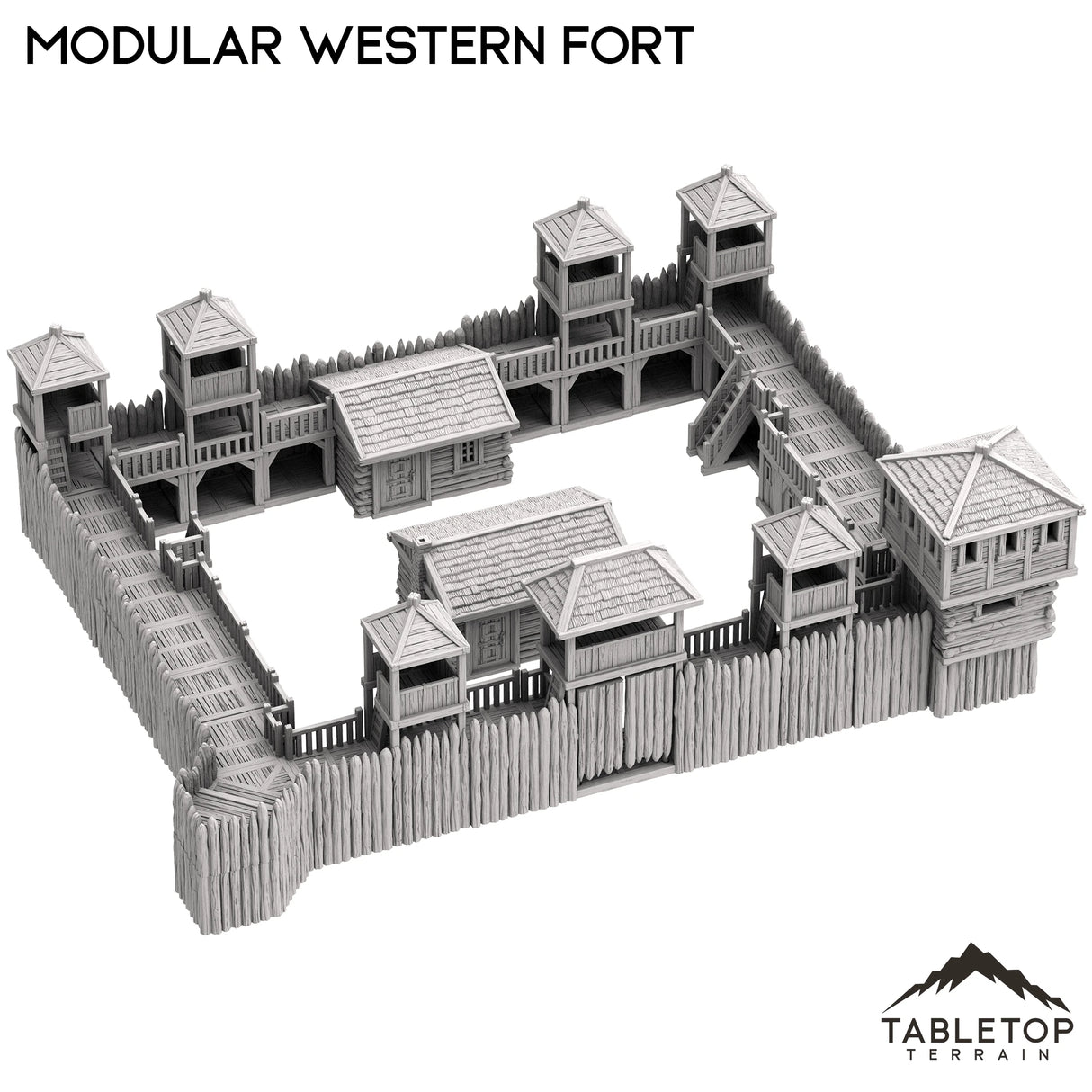 Modular Western Fort - Old Wild Western Rush