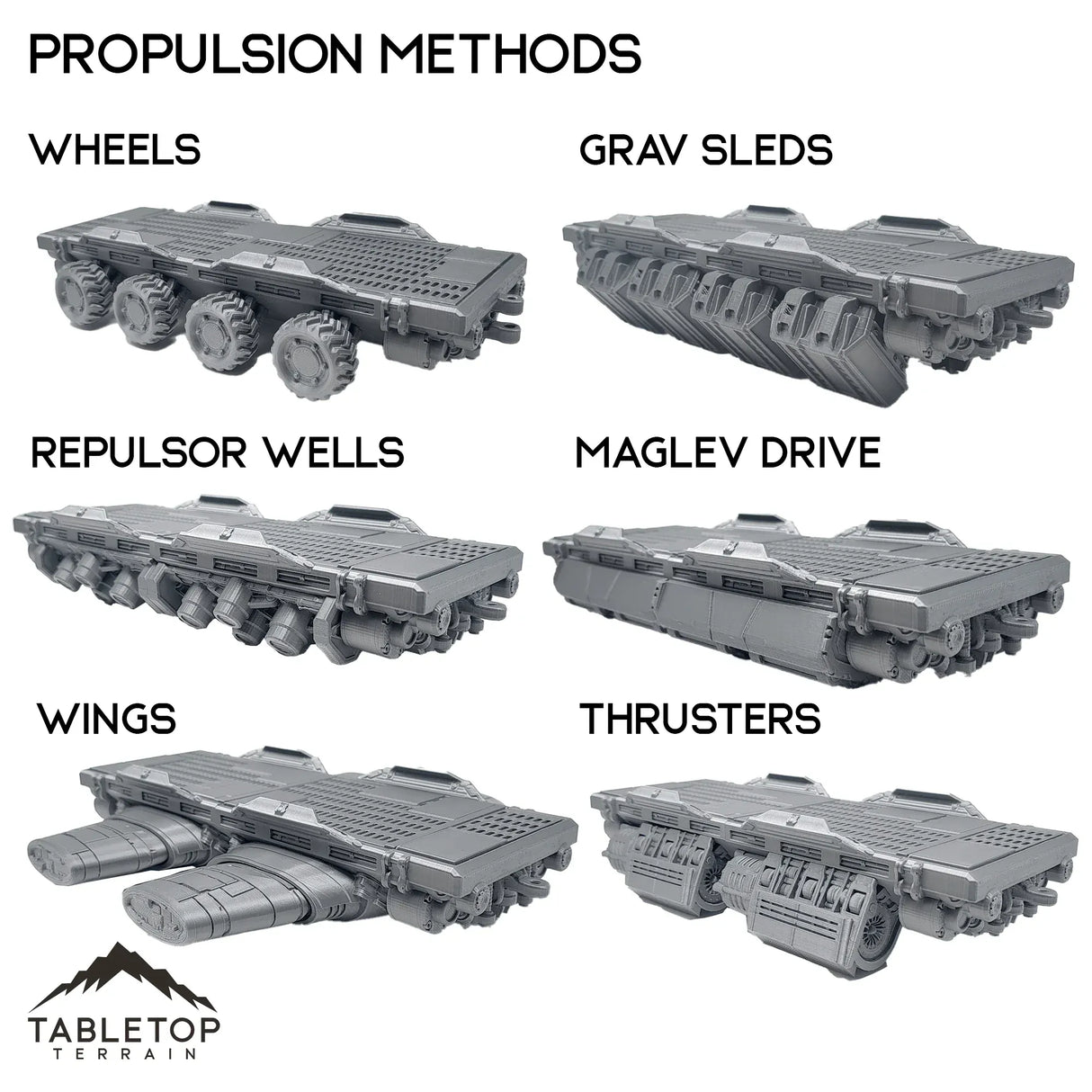 Tabletop Terrain 40mm / Propulsion - Thrusters Repulsor Land Train