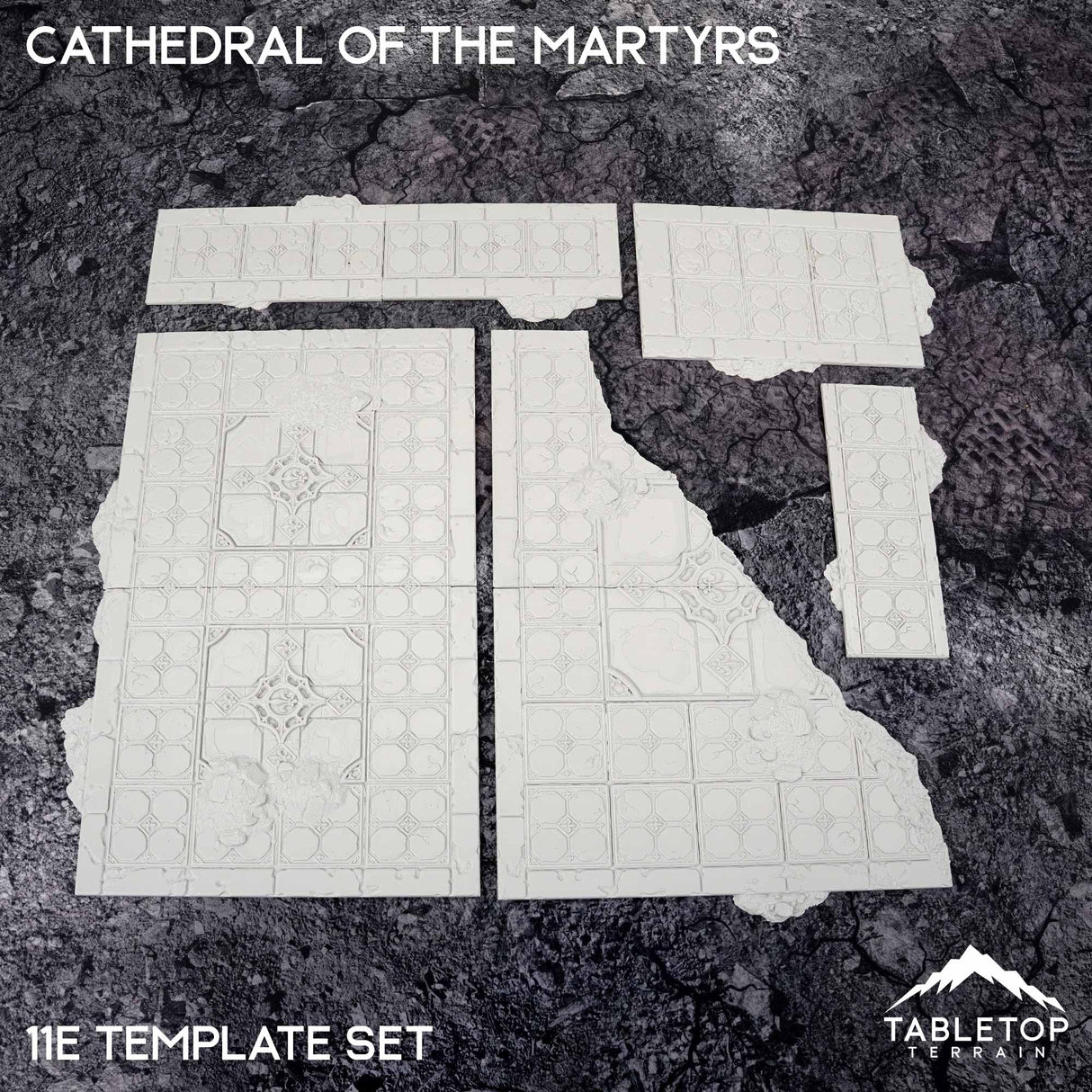 Tabletop Terrain Accessory 11e Cathedral of the Martyrs Template Set