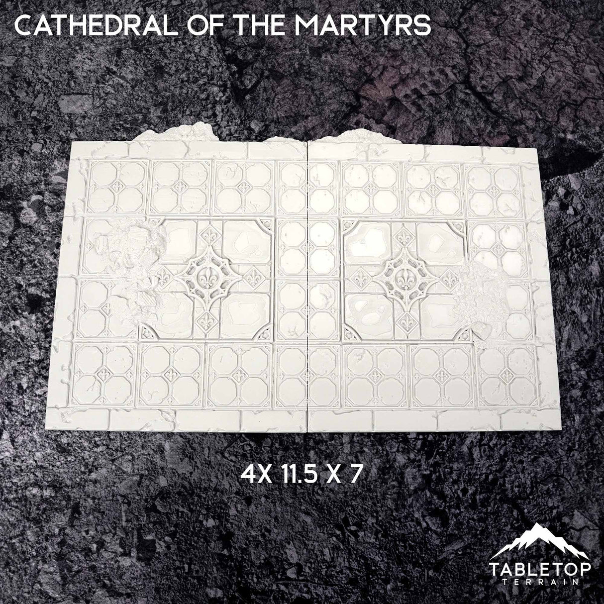 Tabletop Terrain Accessory 11e Cathedral of the Martyrs Template Set