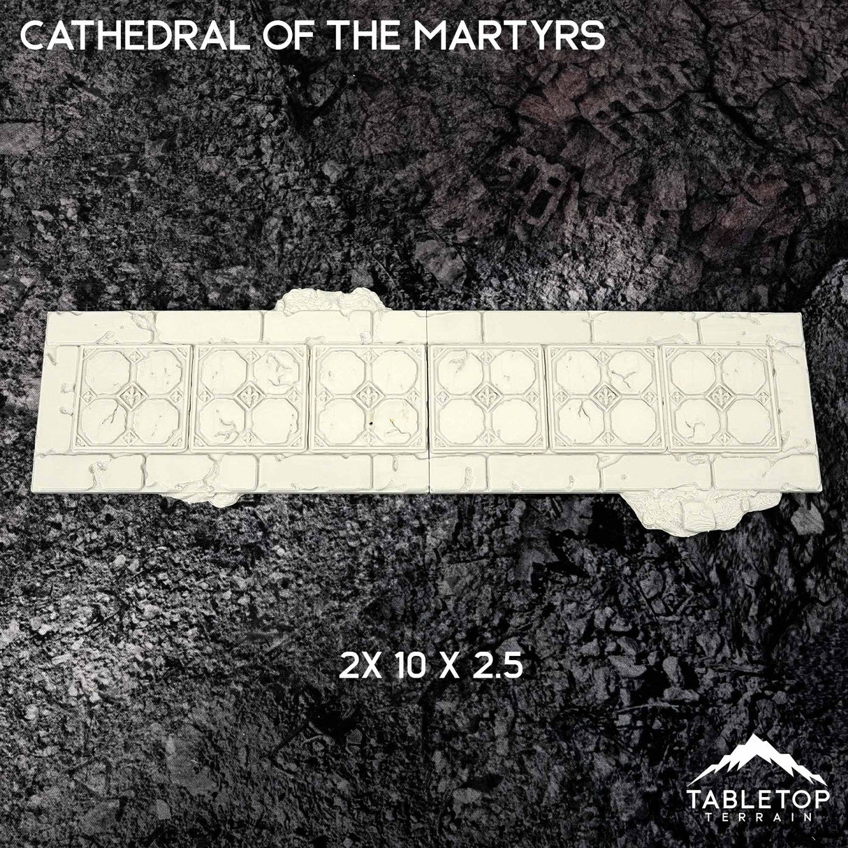 Tabletop Terrain Accessory 11e Cathedral of the Martyrs Template Set