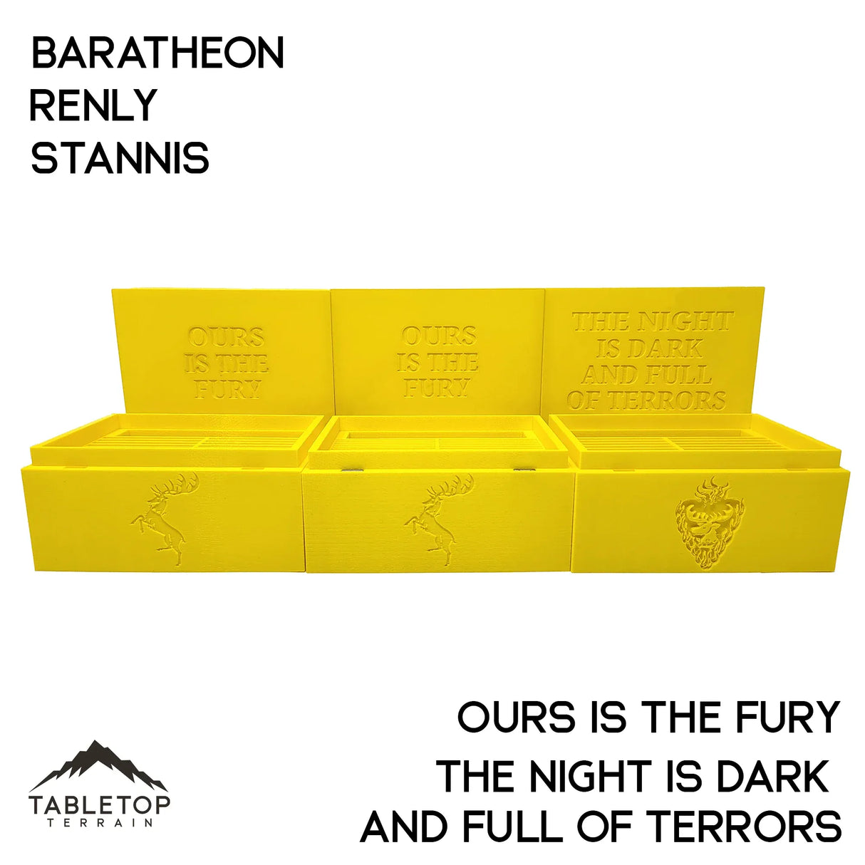 Tabletop Terrain Accessory Baratheon / General's Cache ASOIAF Card Storage Organizers