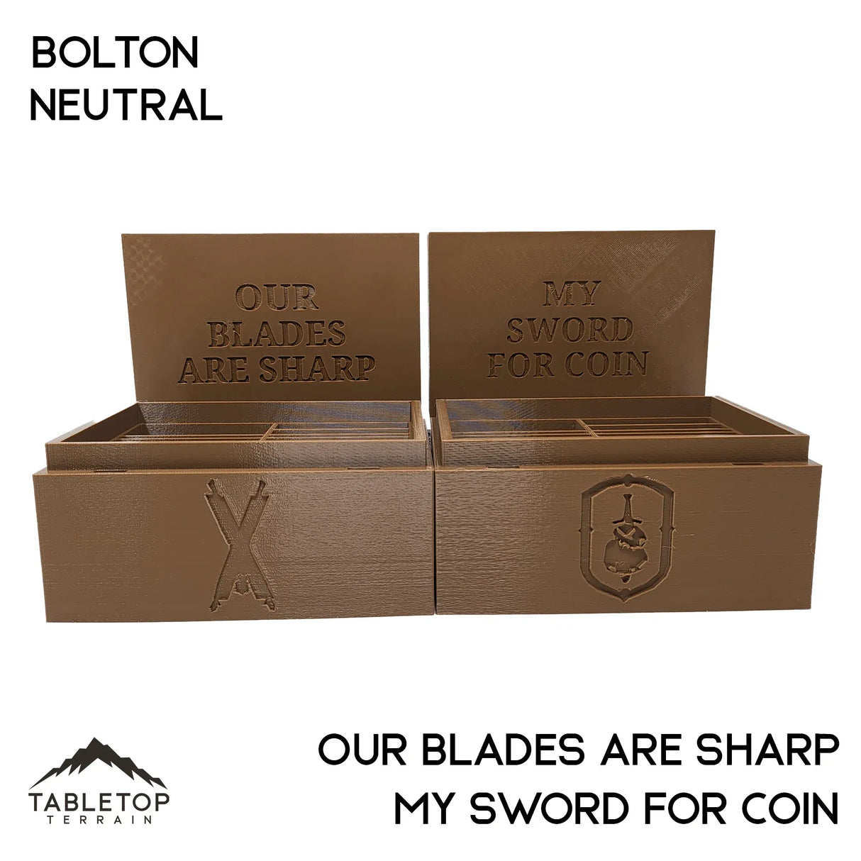 Tabletop Terrain Accessory Neutral / General's Cache ASOIAF Card Storage Organizers