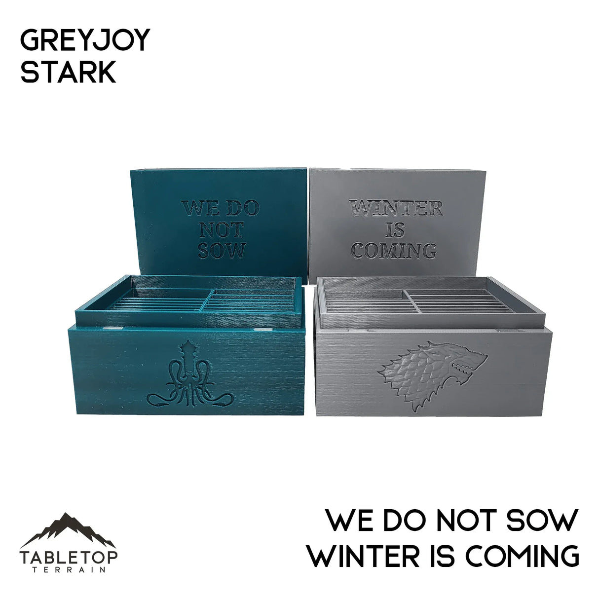 Tabletop Terrain Accessory Stark / General's Cache ASOIAF Card Storage Organizers