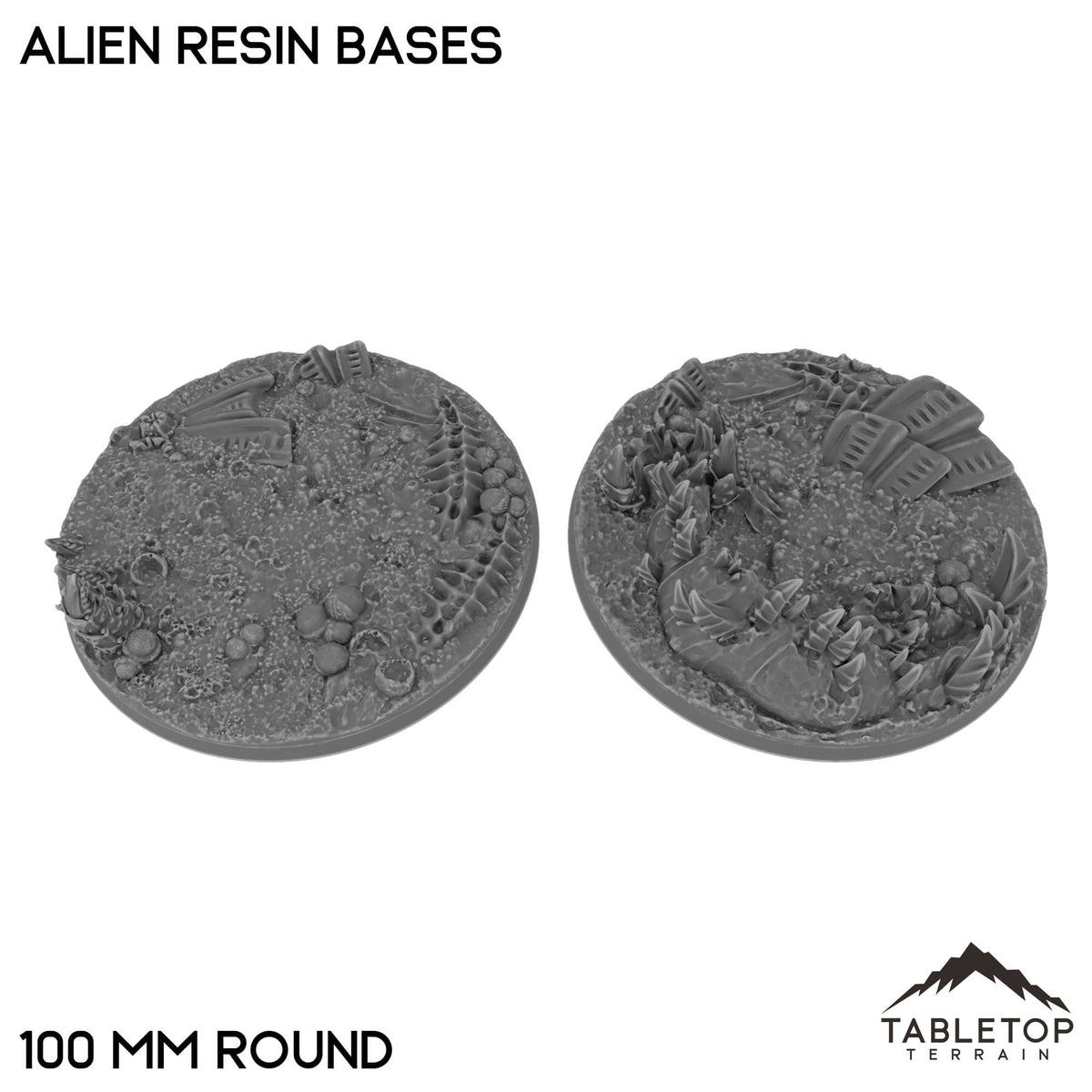 Tabletop Terrain Bases 100 mm / Single Alien Resin Bases