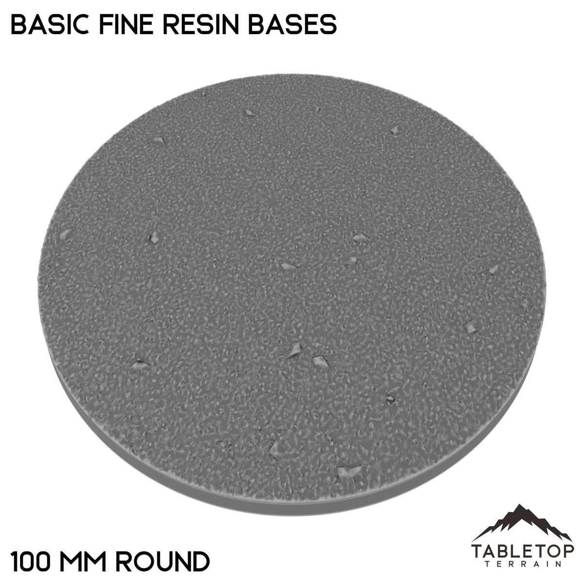 Tabletop Terrain Bases 100 mm / Single Basic Fine Resin Bases