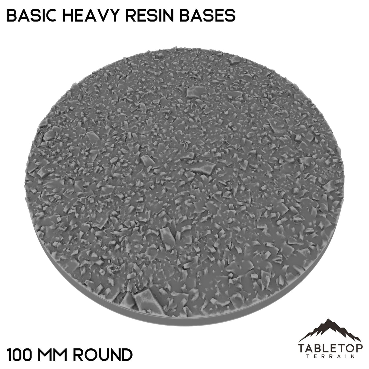 Tabletop Terrain Bases 100 mm / Single Basic Heavy Resin Bases