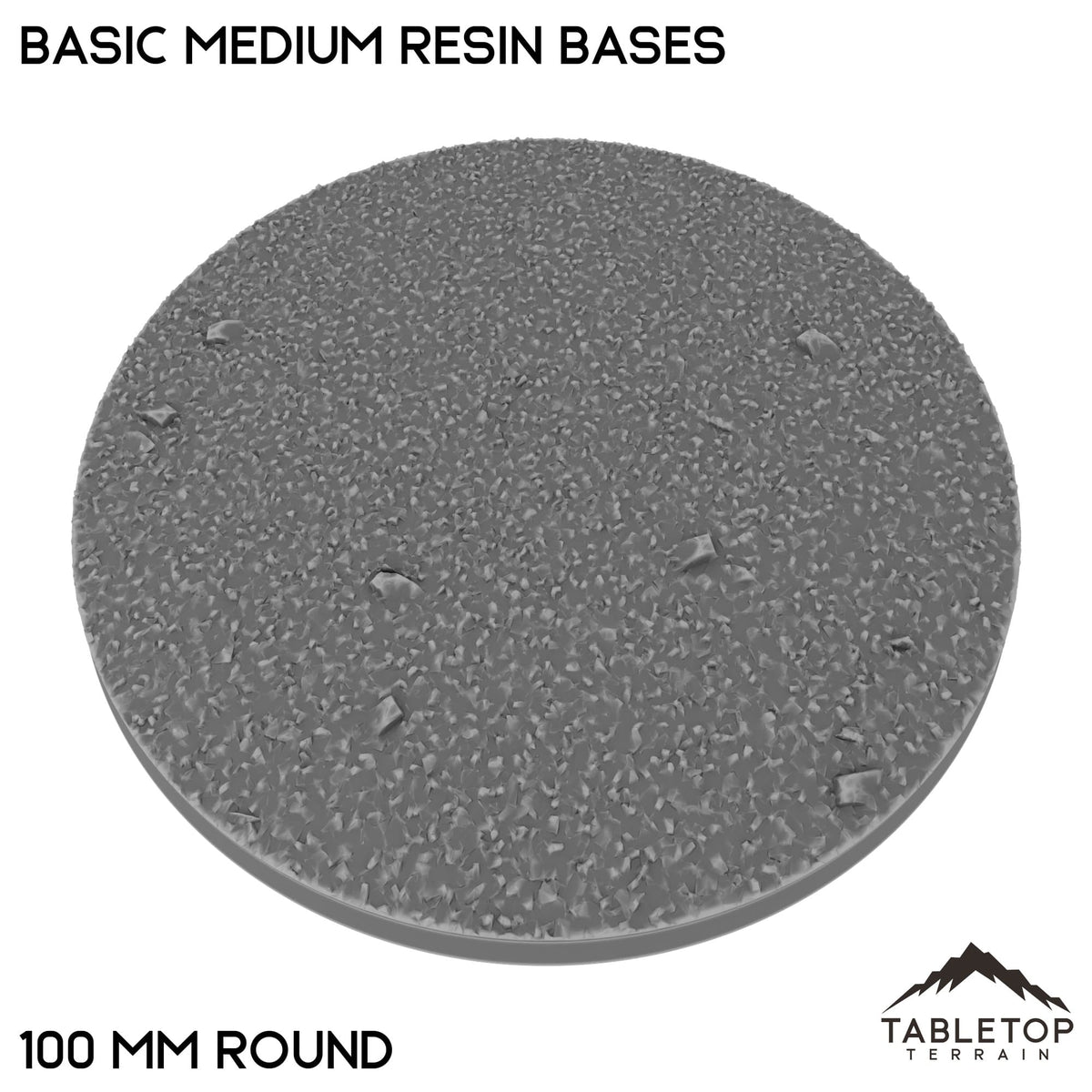 Tabletop Terrain Bases 100 mm / Single Basic Medium Resin Bases