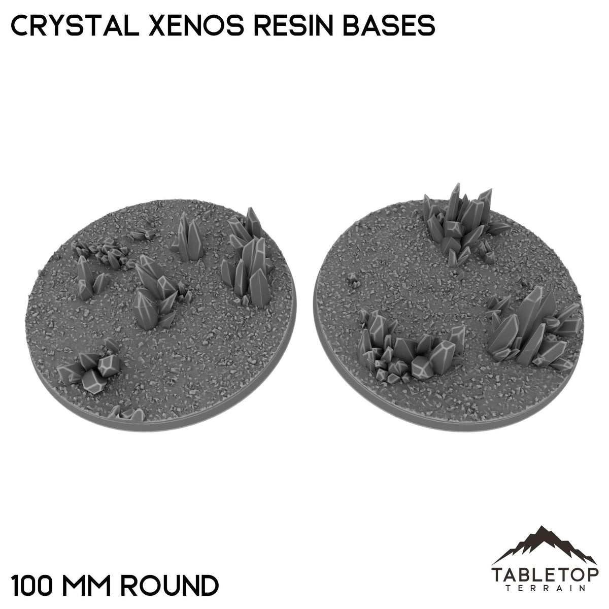 Tabletop Terrain Bases 100 mm / Single Crystal Xenos Resin Bases