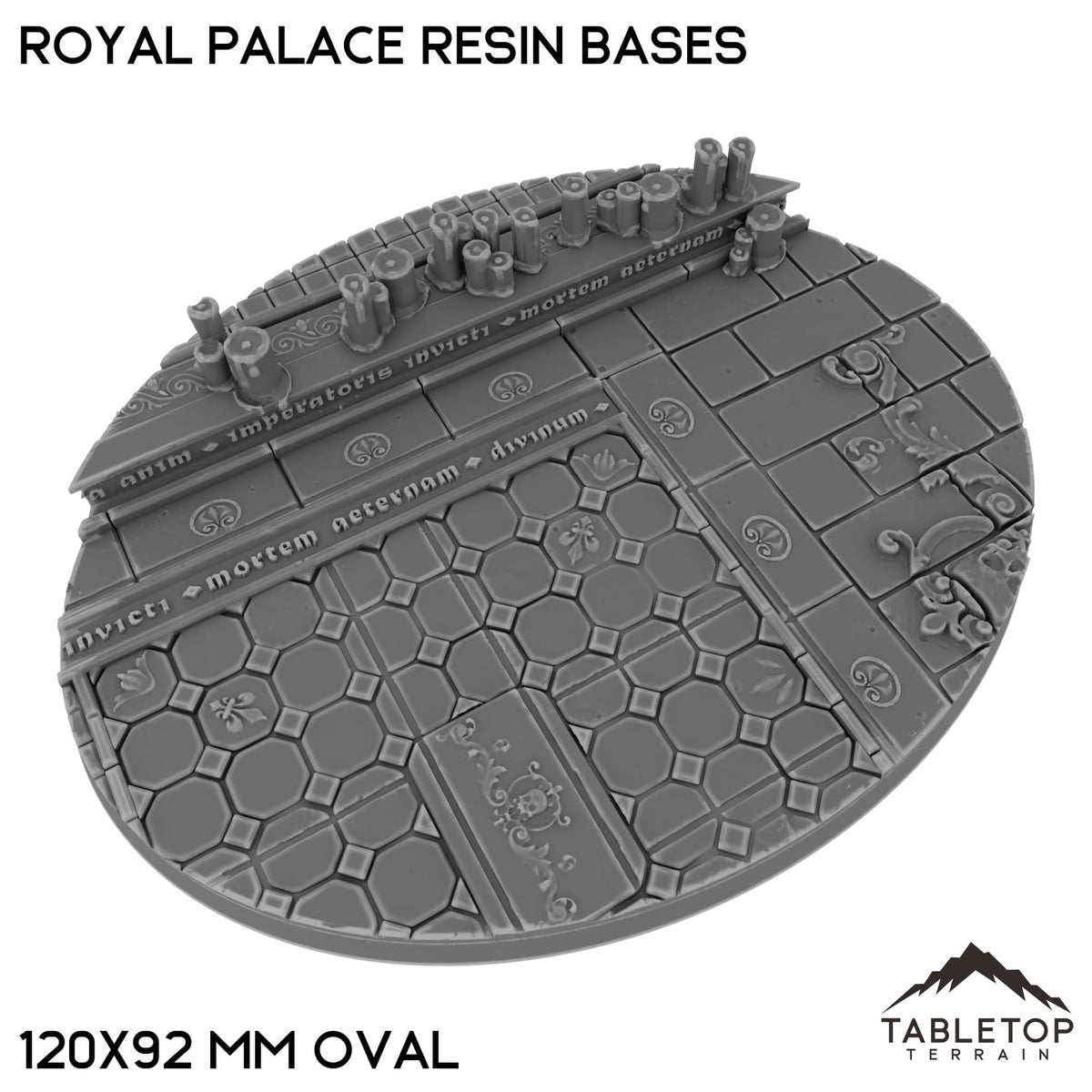 Tabletop Terrain Bases 120×92 mm oval / Single Royal Palace Resin Bases