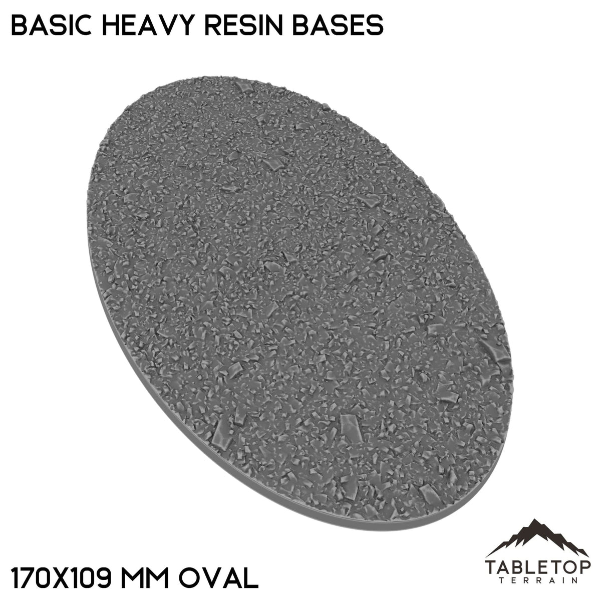 Tabletop Terrain Bases 170×109 mm oval / Single Basic Heavy Resin Bases