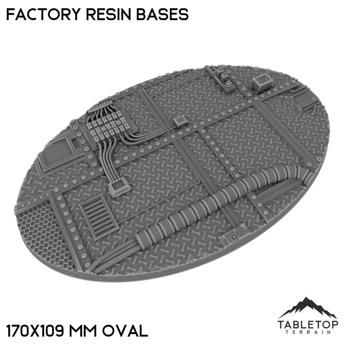Tabletop Terrain Bases 170×109 mm oval / Single Factory Resin Bases