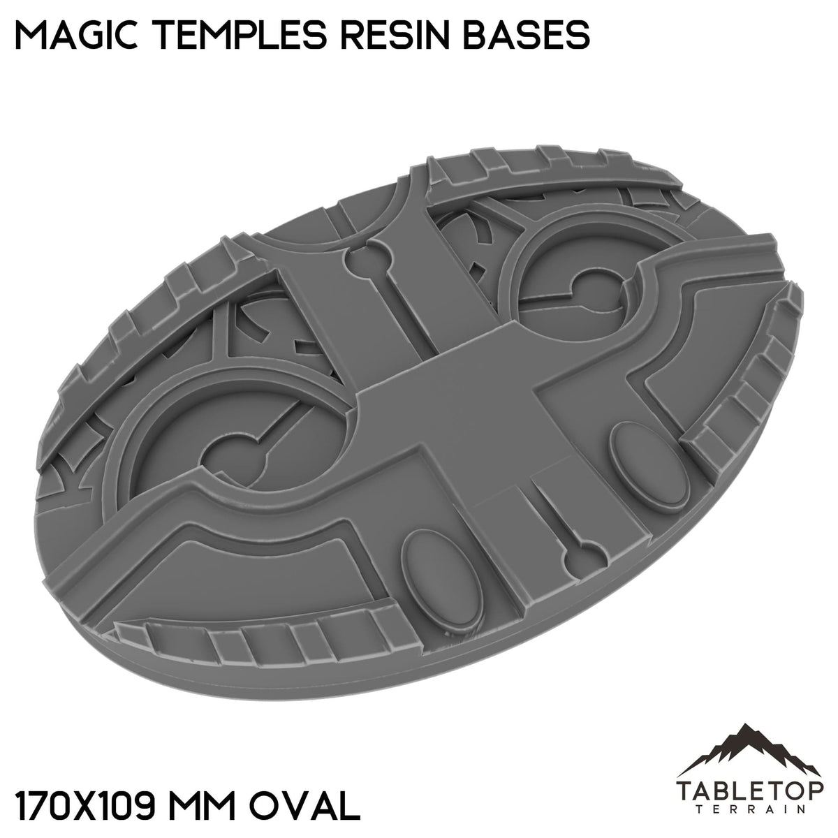 Tabletop Terrain Bases 170×109 mm oval / Single Magic Temples Resin Bases