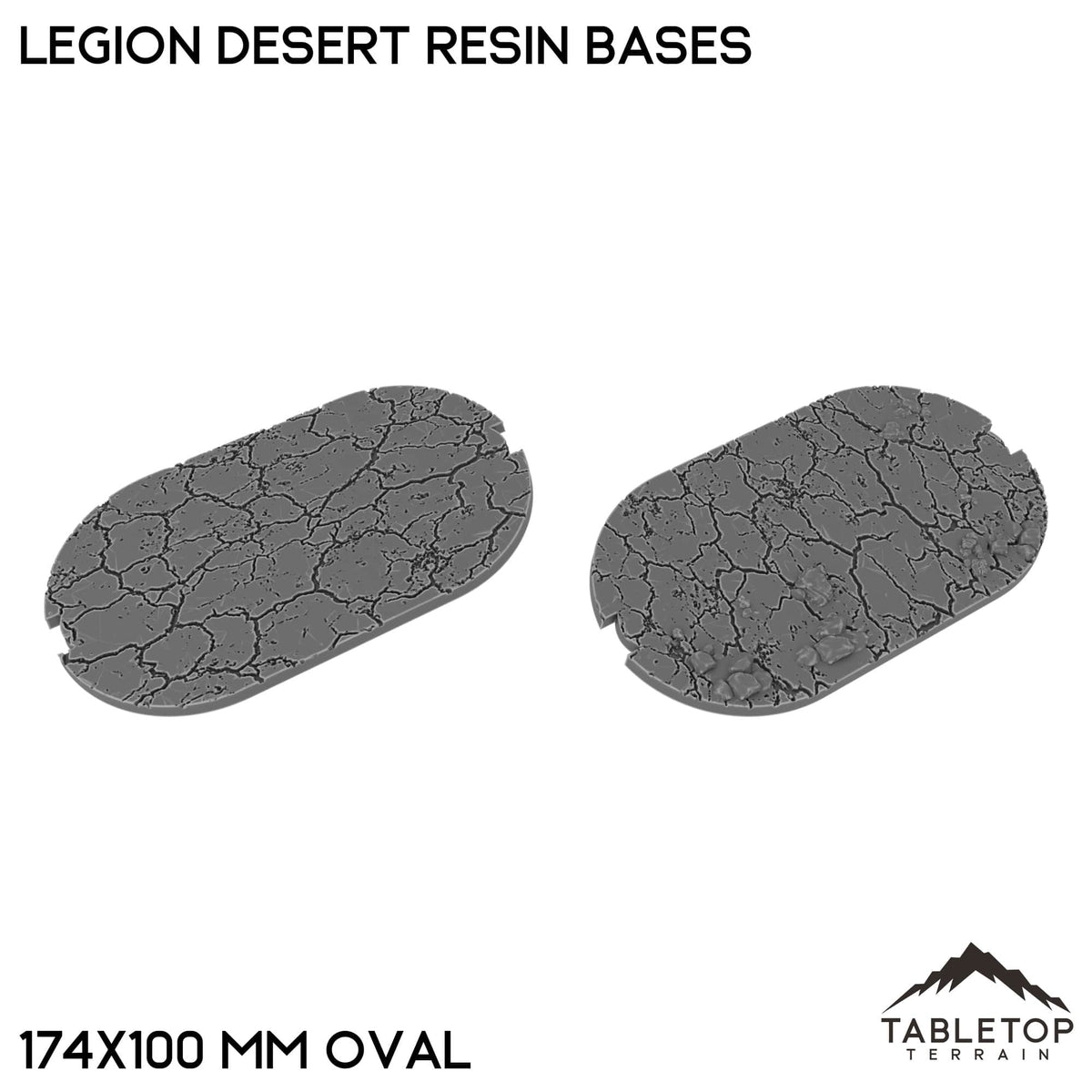 Tabletop Terrain Bases 174×100 mm oval / Single Legion Desert Resin Bases