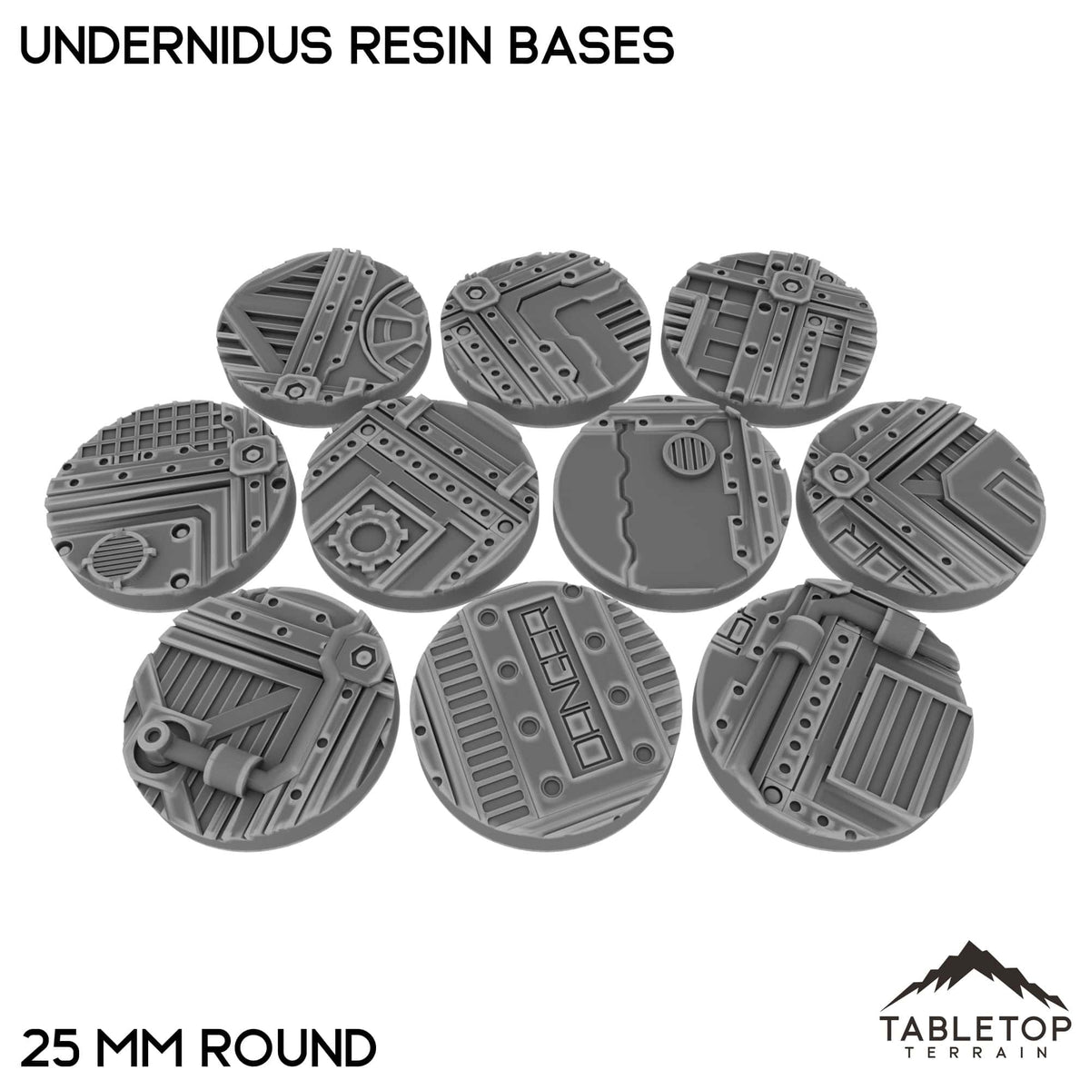Tabletop Terrain Bases 25 mm / Single Undernidus Resin Bases