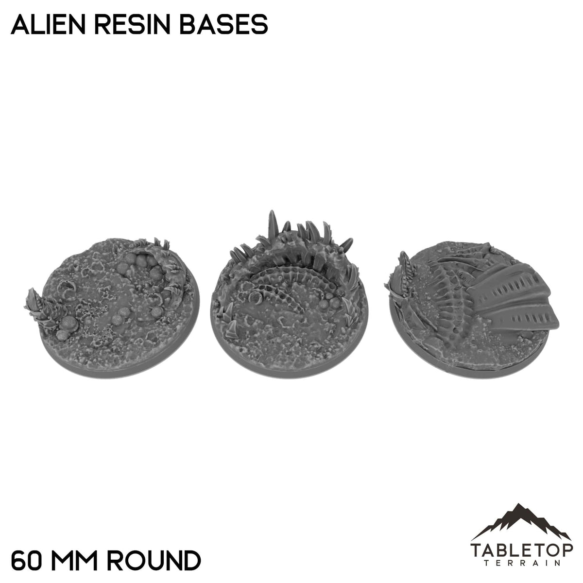 Tabletop Terrain Bases 60 mm / Single Alien Resin Bases