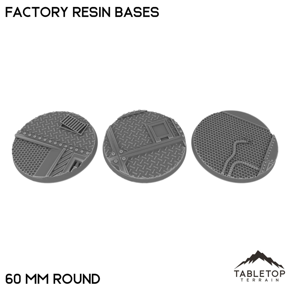 Tabletop Terrain Bases 60 mm / Single Factory Resin Bases