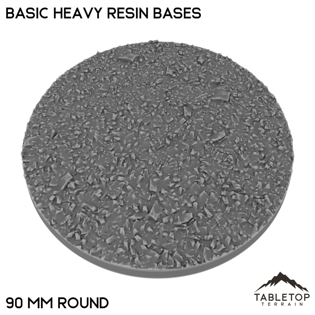 Tabletop Terrain Bases 90 mm / Single Basic Heavy Resin Bases