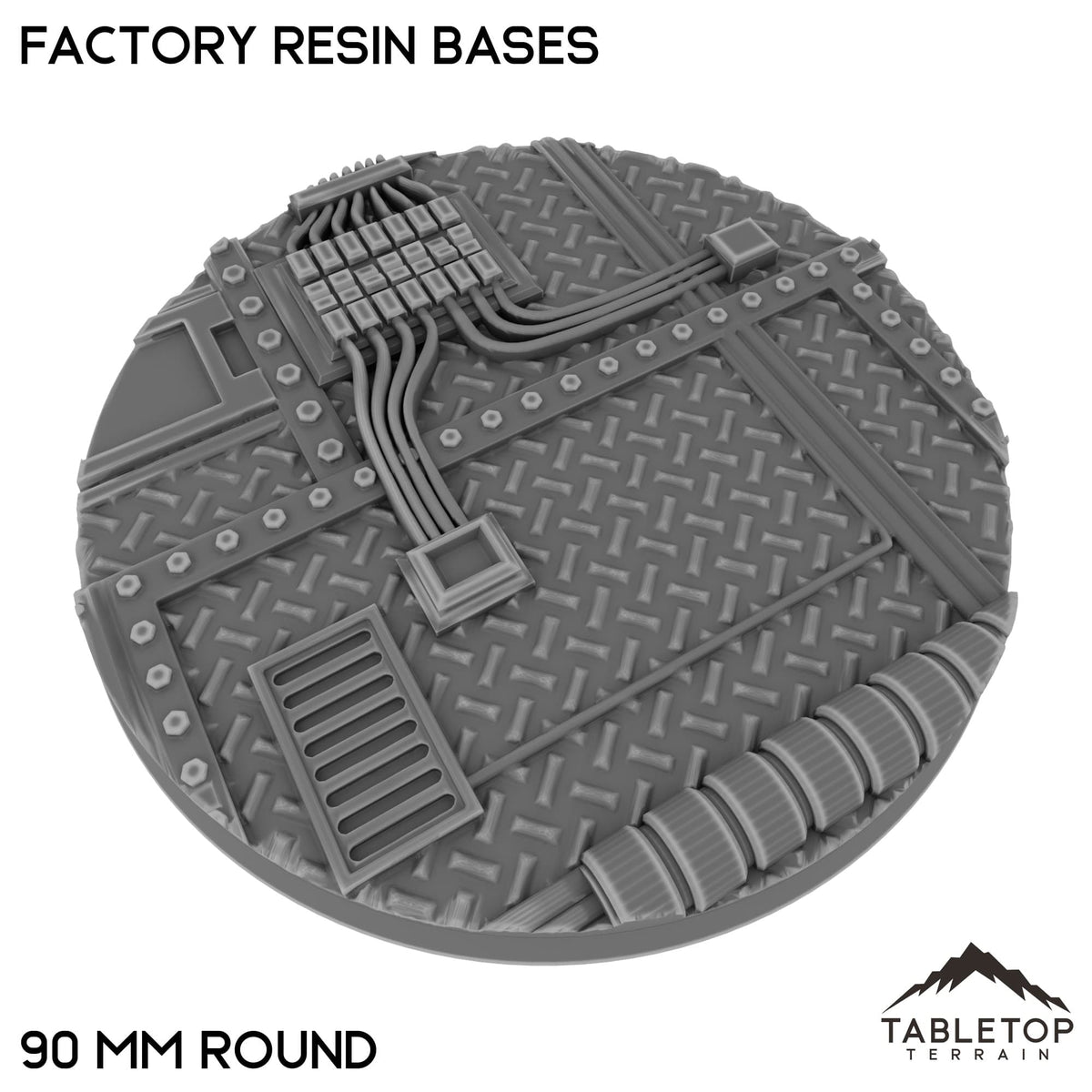 Tabletop Terrain Bases 90 mm / Single Factory Resin Bases