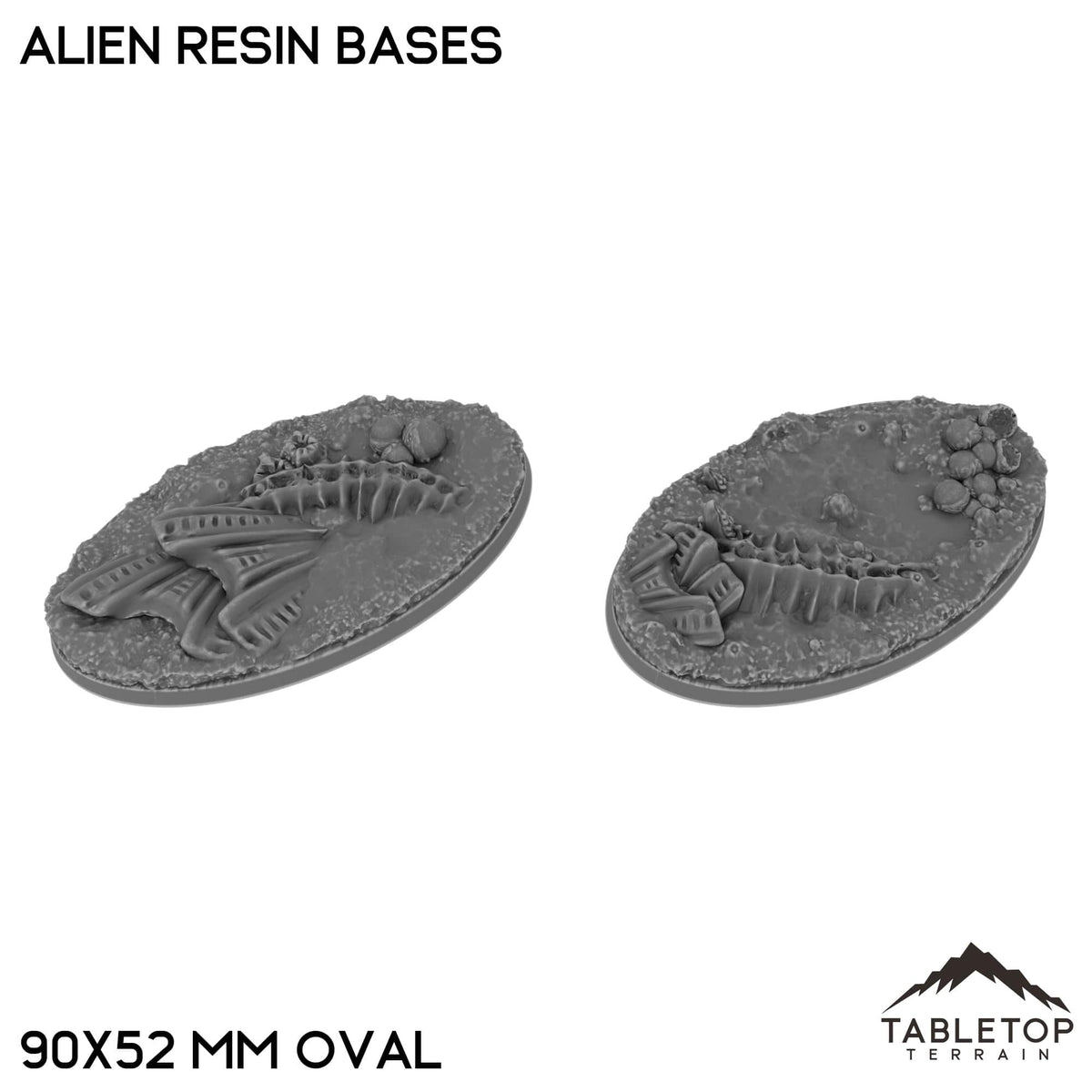 Tabletop Terrain Bases 90×52 mm oval / Single Alien Resin Bases
