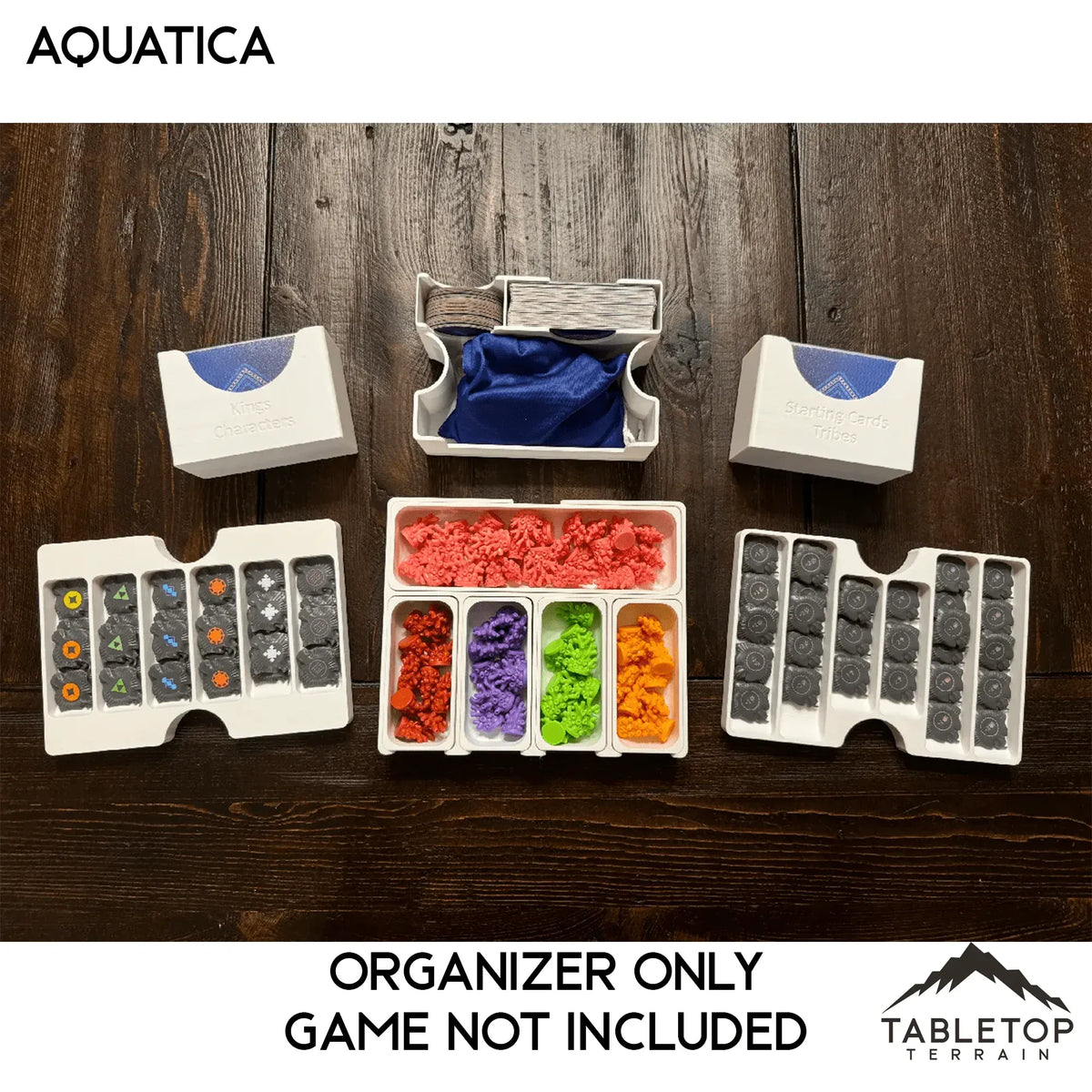 Aquatica + Expansions (Coral Reefs) Board Game Insert / Organizer Aquatica + Expansions (Coral Reefs) Board Game Insert / Organizer