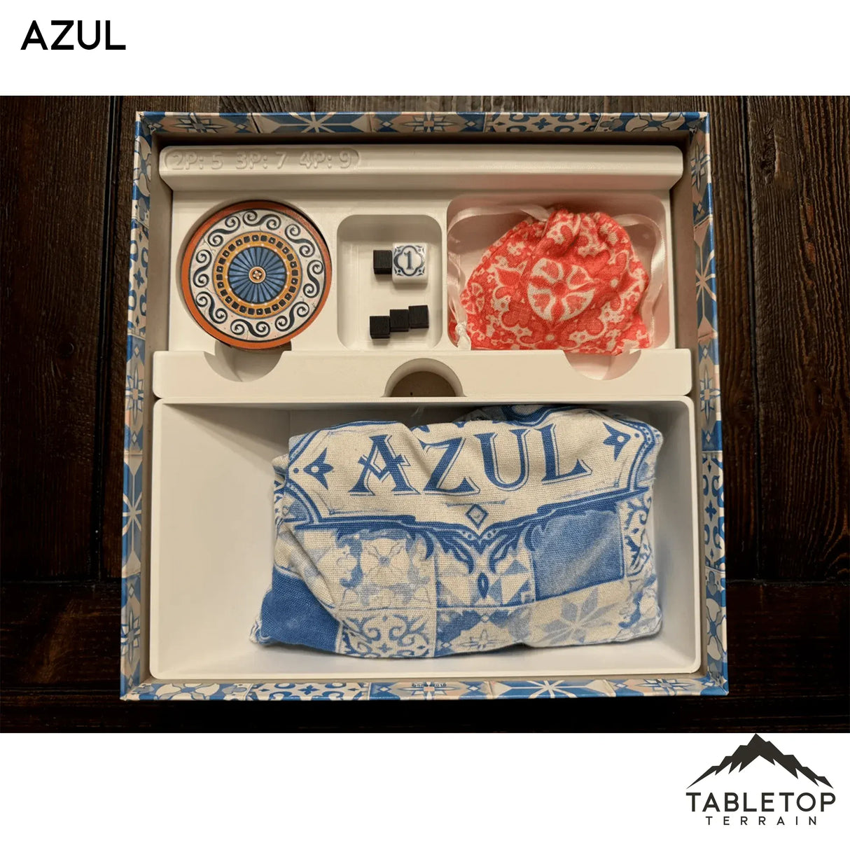 Tabletop Terrain Board Game Insert Azul Board Game Insert / Organizer