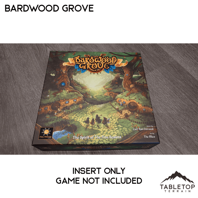Tabletop Terrain Board Game Insert Bardwood Grove Board Game Insert / Organizer