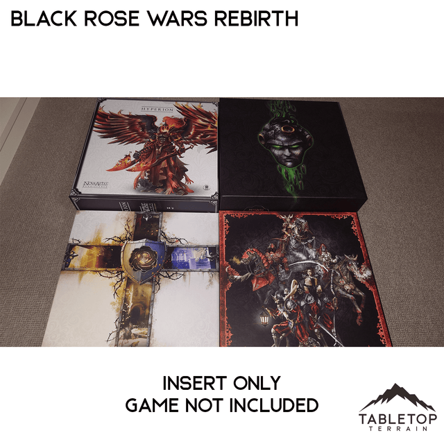 Tabletop Terrain Board Game Insert Black Rose Wars and Rebirth Board Game Insert / Organizer