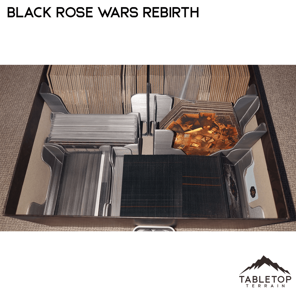 Tabletop Terrain Board Game Insert Black Rose Wars and Rebirth Board Game Insert / Organizer