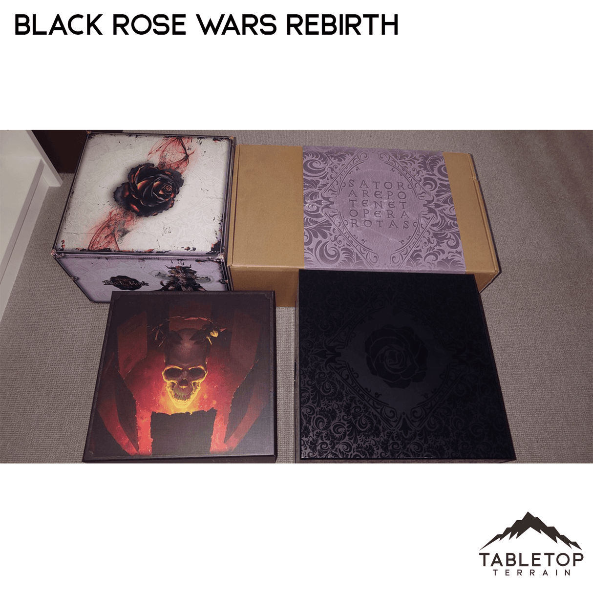 Tabletop Terrain Board Game Insert Black Rose Wars and Rebirth Board Game Insert / Organizer