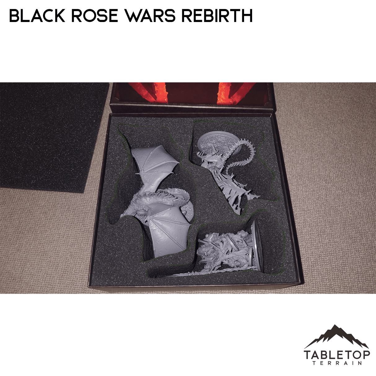 Tabletop Terrain Board Game Insert Black Rose Wars and Rebirth Board Game Insert / Organizer