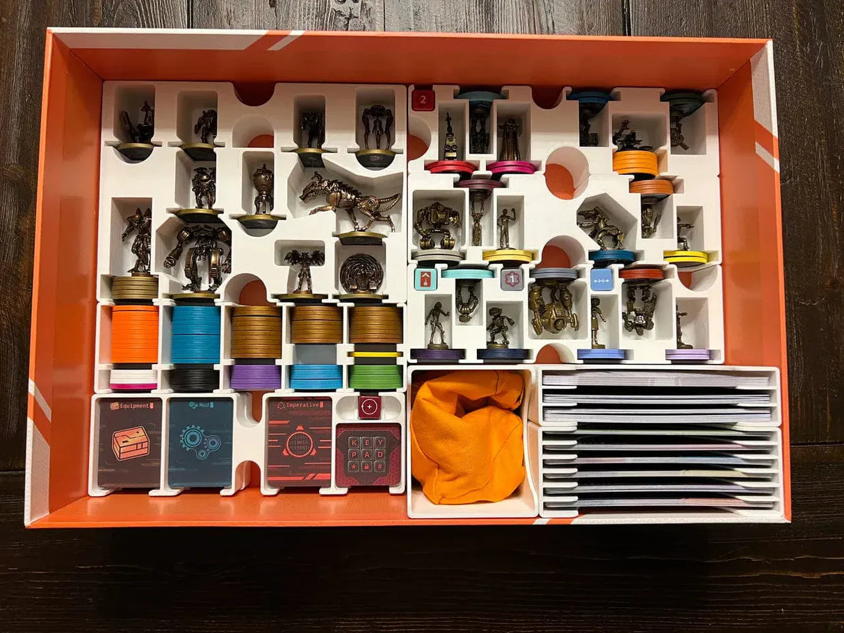 Tabletop Terrain Board Game Insert burncycle with Expansions and Extras Board Game Insert / Organizer