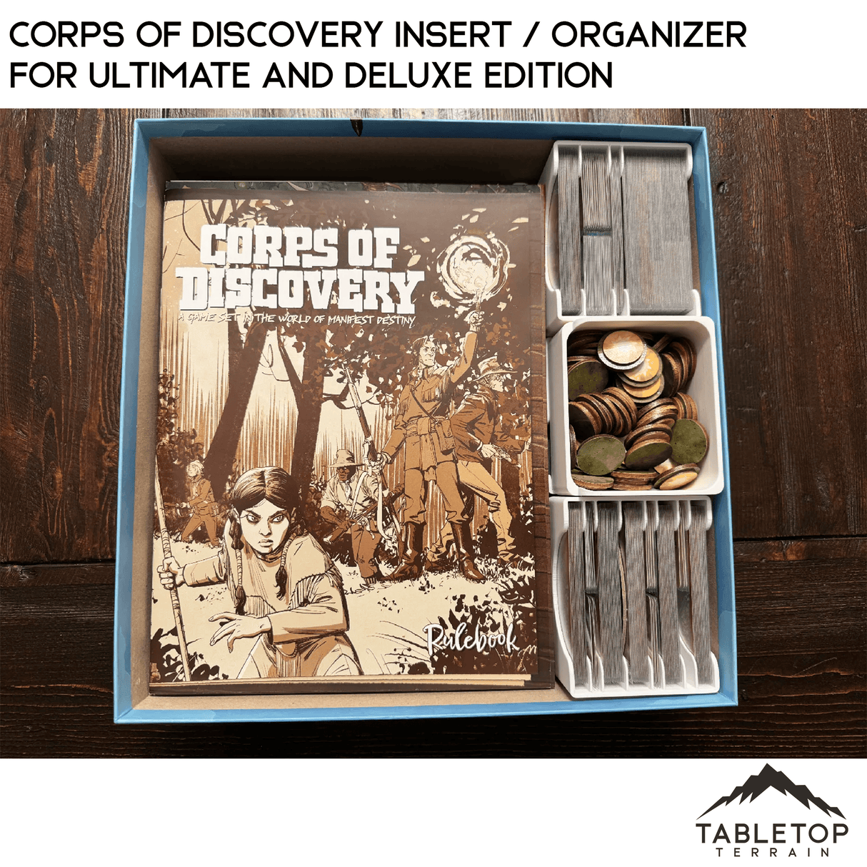 Tabletop Terrain Board Game Insert Corps of Discovery Insert / Organizer for Ultimate and Deluxe Edition
