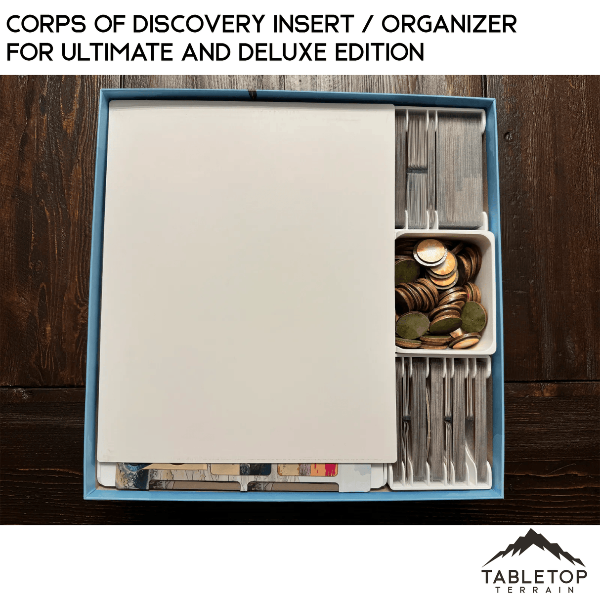 Tabletop Terrain Board Game Insert Corps of Discovery Insert / Organizer for Ultimate and Deluxe Edition