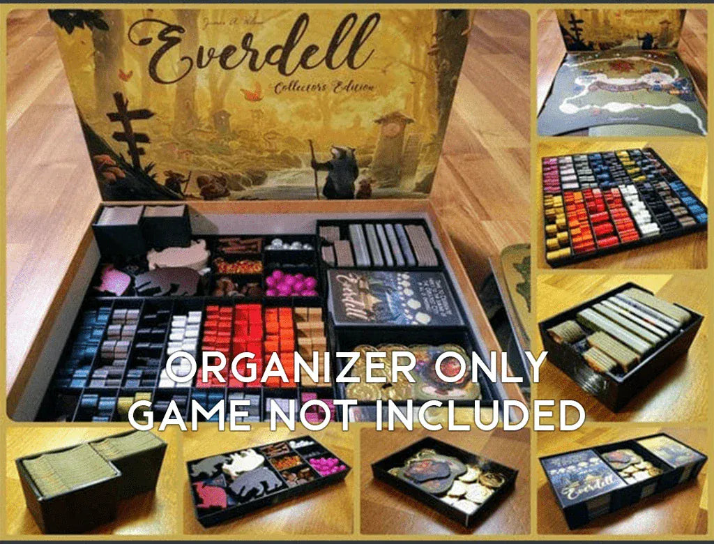 Tabletop Terrain Board Game Insert Everdell with first 3 Expansions Board Game Insert / Organizer